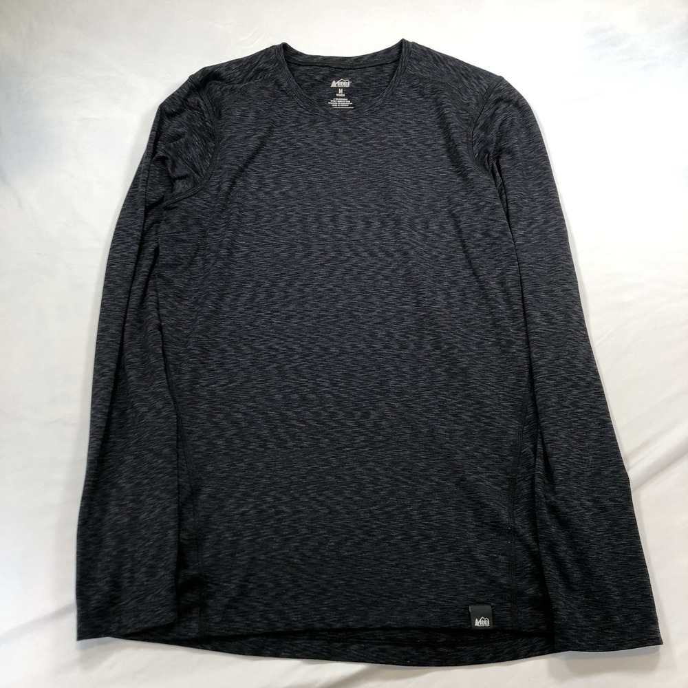 REI Co-op Shirt M Gray Long‎ Sleeve Lightweight Performance Hiking Walking